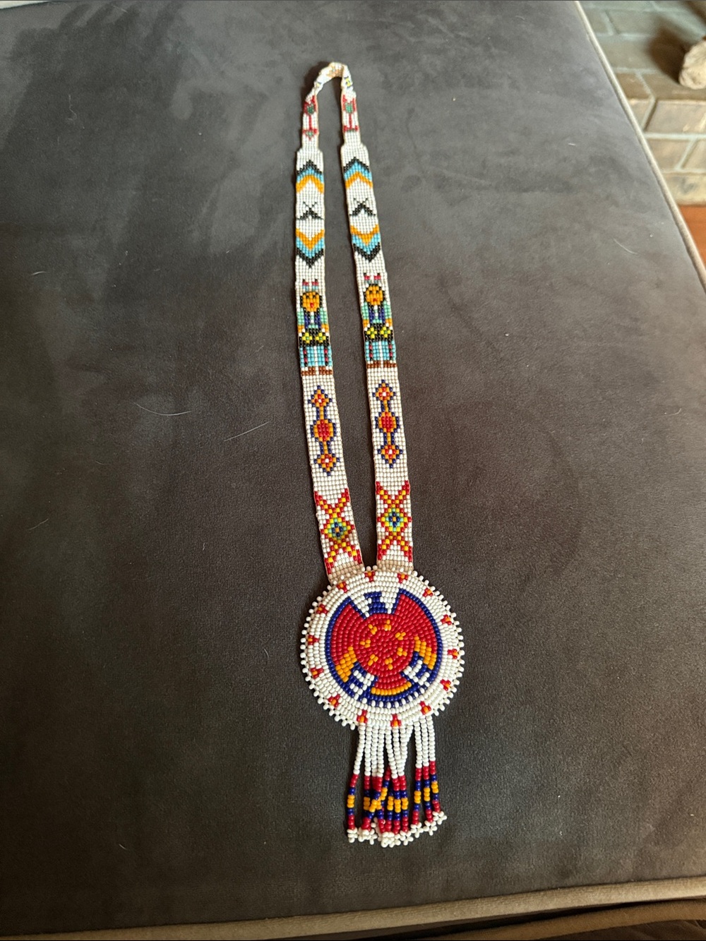 Beautiful vintage native American beaded necklace